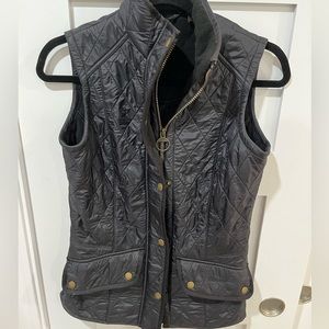 COPY - Womens Barbour Cavalry Quilted Vest, Black, Size US 4